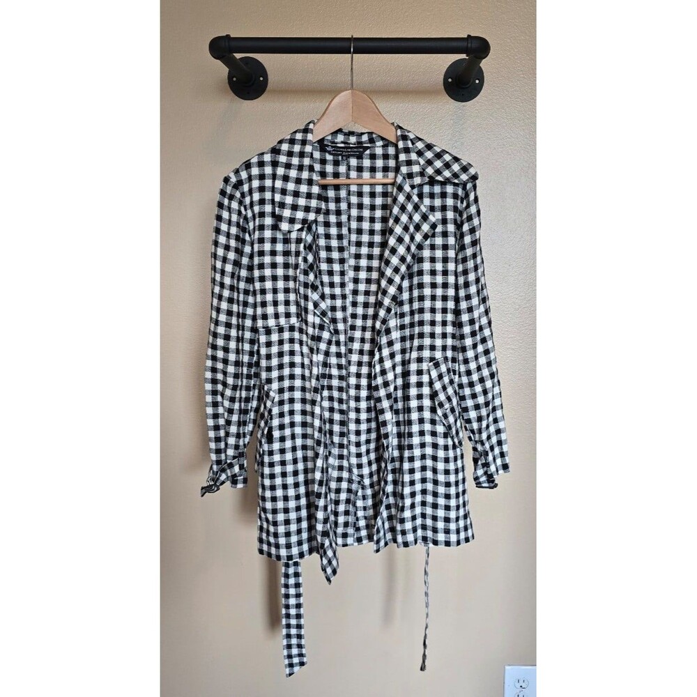Crown linen designs‎ 100% linen long cardigan women's size xs